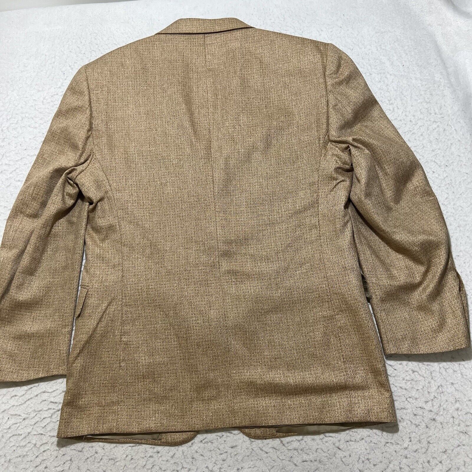 Jos. A. Bank Jos. A. Bank Silk Suit Jacket Light Tan Brown Sport Coat Size 44R - 14 Thumbnail