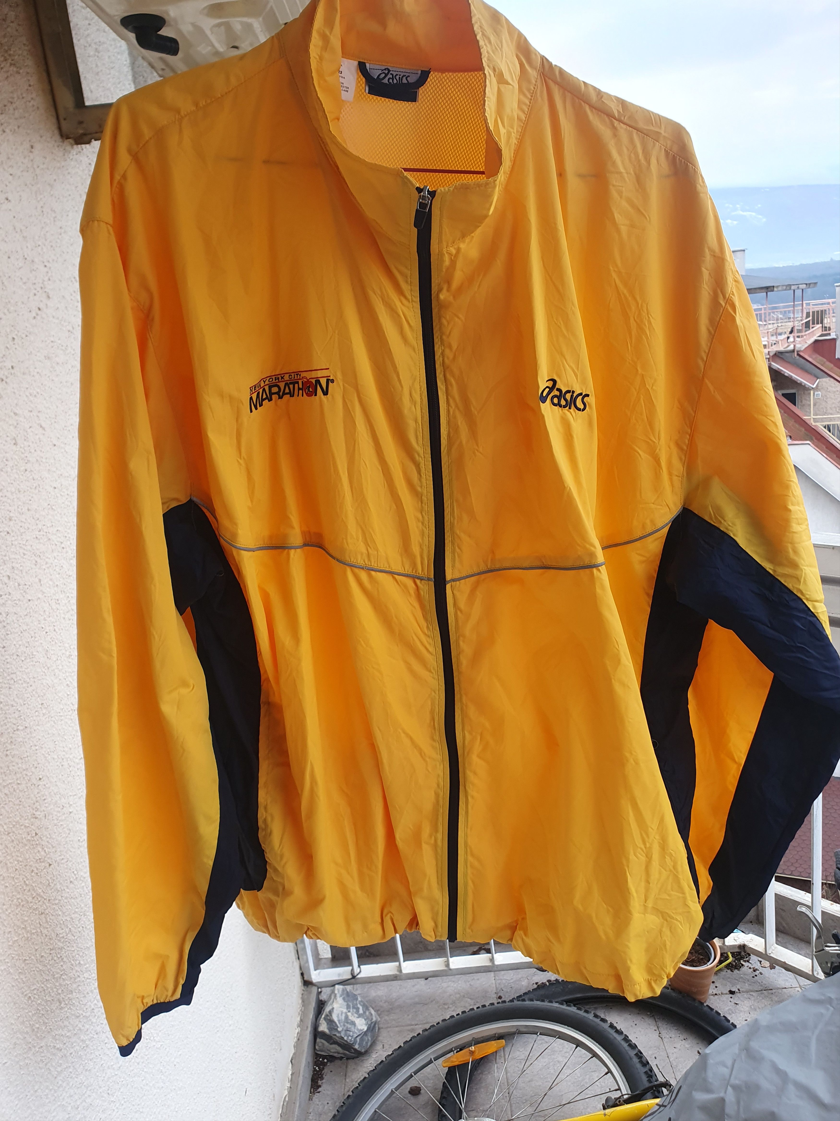 Asics Asics New York City Marathon Windbreaker Unisex jacket sz XL Size US XL / EU 56 / 4 - 2 Thumbnail