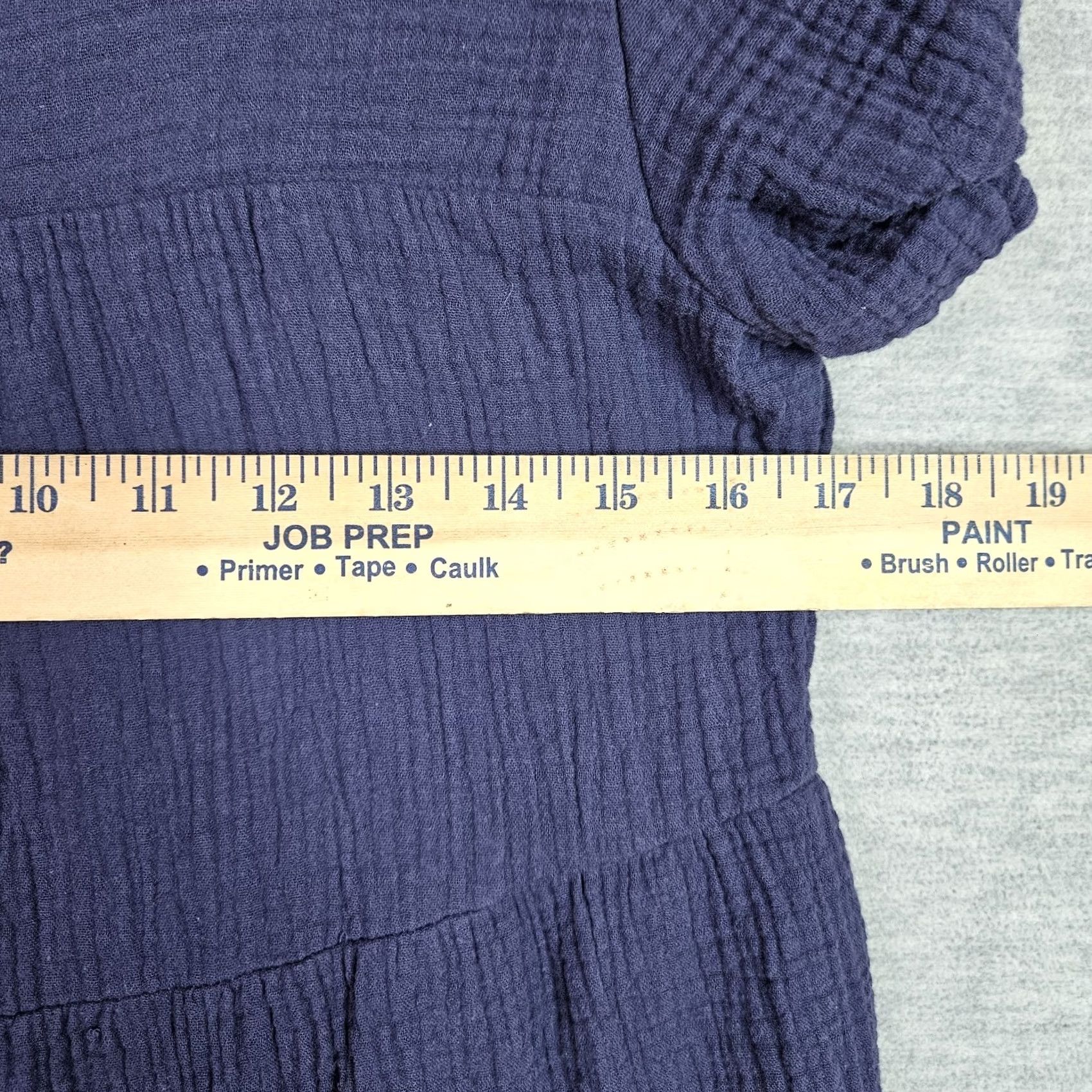 Rails Rails Women's XS Blue Tiered Mini Dress Square Neck Short Sleeve Dress Size 26" / US 2 / IT 38 - 3 Thumbnail