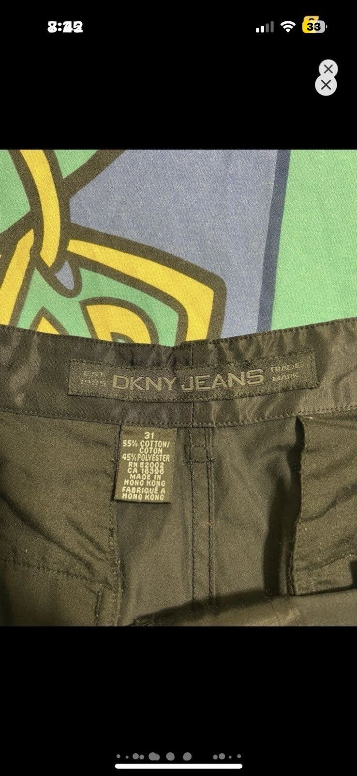 DKNY ***FINAL DROP***RARE 90s DKNY TECHNICAL WIDE CARGO 31 Size US 31 - 16 Thumbnail