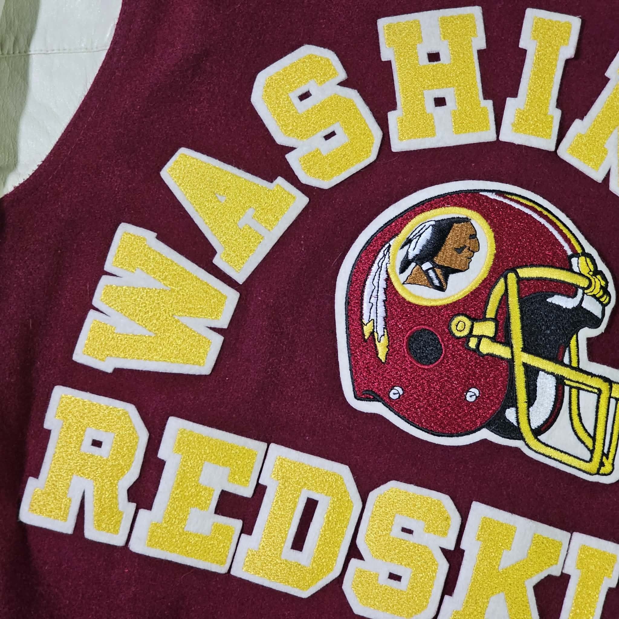 NFL Washington Commanders Vintage 80s Chalk Line Varsity Jacket Size US L / EU 52-54 / 3 - 6 Thumbnail