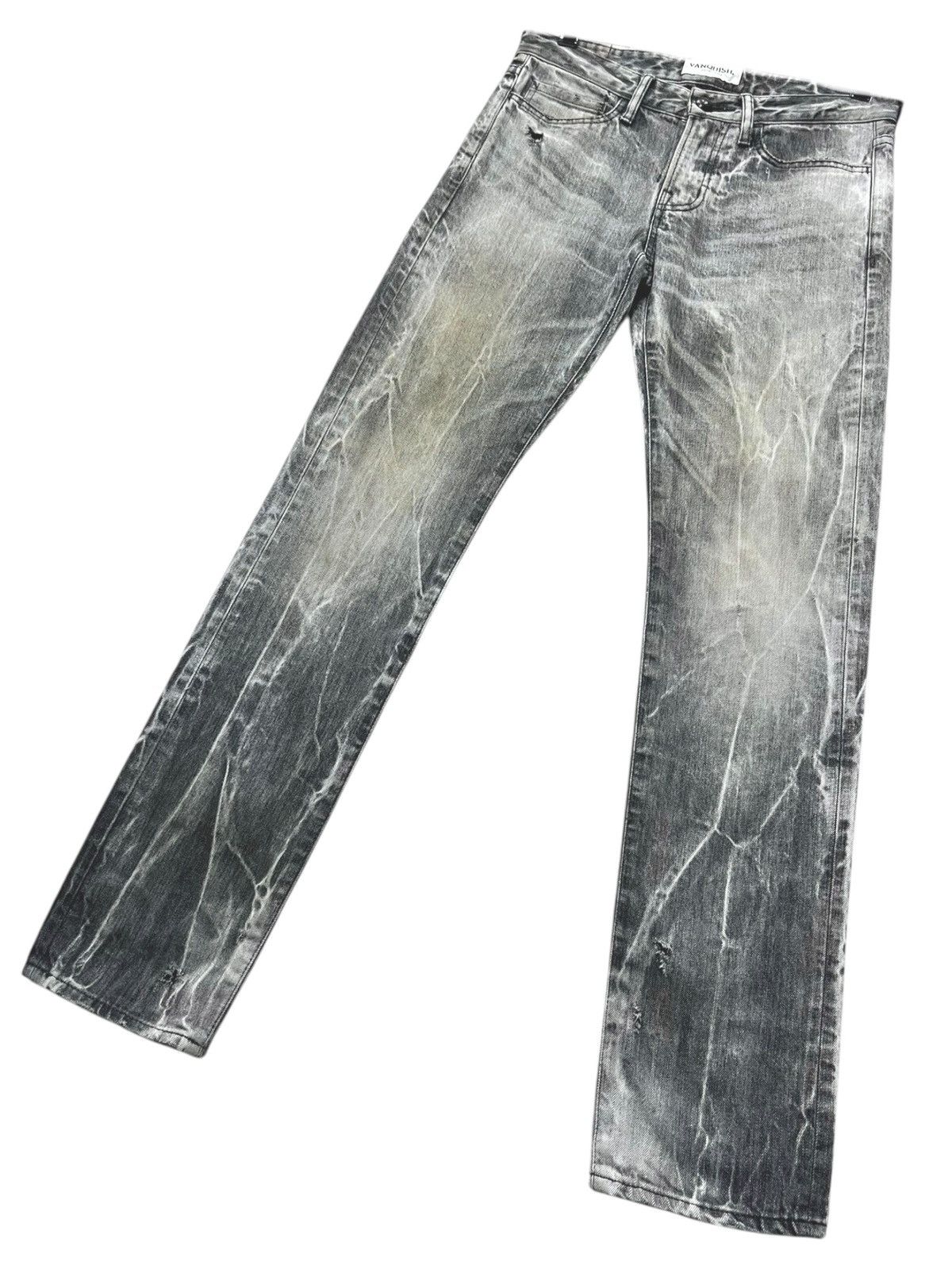 Vanquish FYE🔥VANQUISH Mudmax Off-Black Lightning Whisker Distressed Size US 29 - 4 Thumbnail