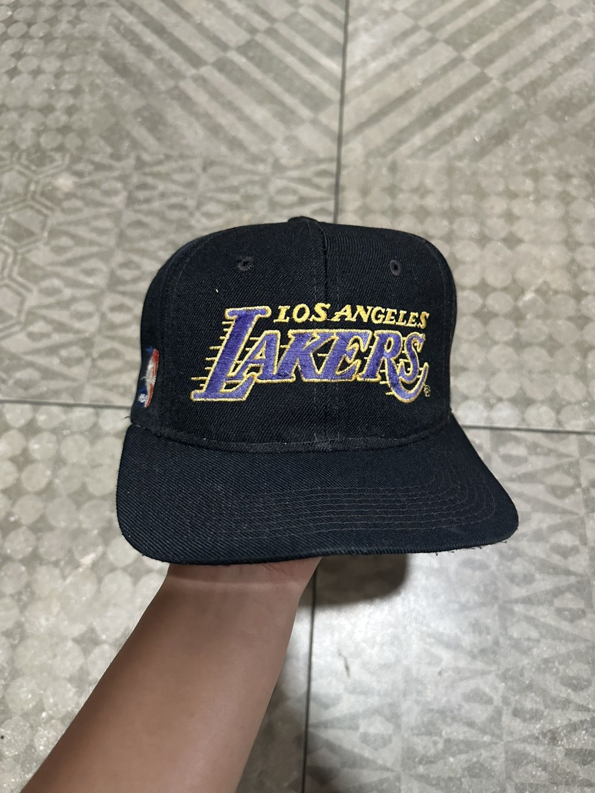 Sports Specialties Vintage Sports Specialties Los Angeles Lakers Motion Hat Size ONE SIZE - 1 Thumbnail