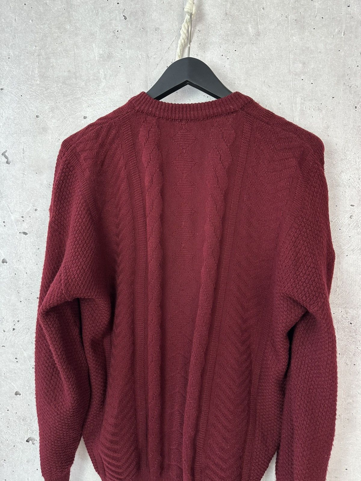 Lacoste Lacoste Chemise Made in France Knit Burgundy V-neck Sweater Size US L / EU 52-54 / 3 - 7 Thumbnail