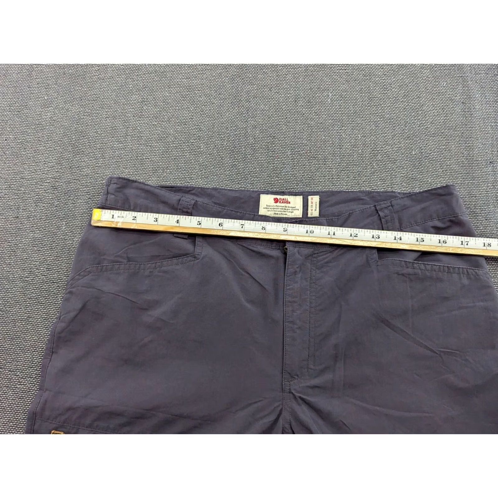 Vintage Fjallraven Womens Outdoor Pants Gray Hiking 35x30 Trousers - Cargo Style, Casual Travel, 35 Waist, 30 Inseam, Regular, Womens, Gray Size 24" / US 00 / IT 34 - 5 Thumbnail