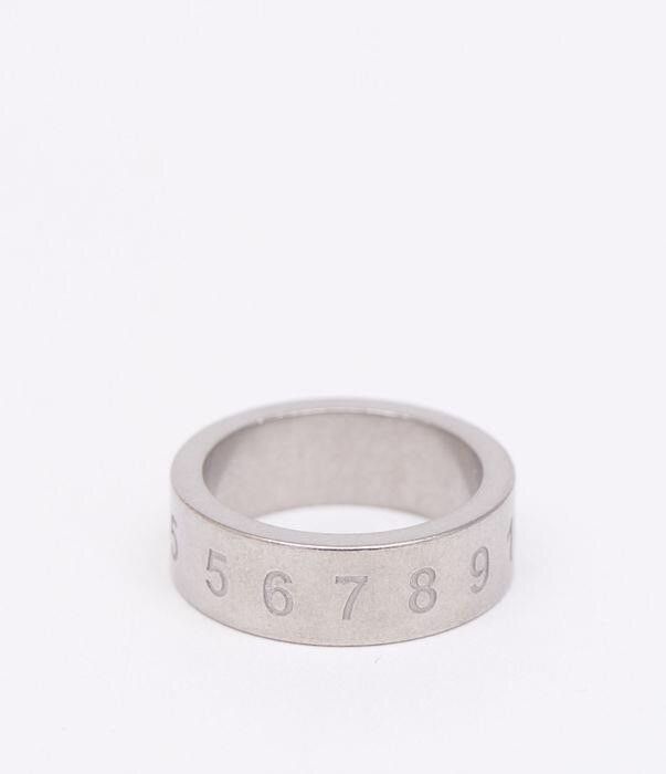 Maison Margiela o1bcso1str0526 Size: OS / Number Reference Ring in Silver Size ONE SIZE - 1 Thumbnail