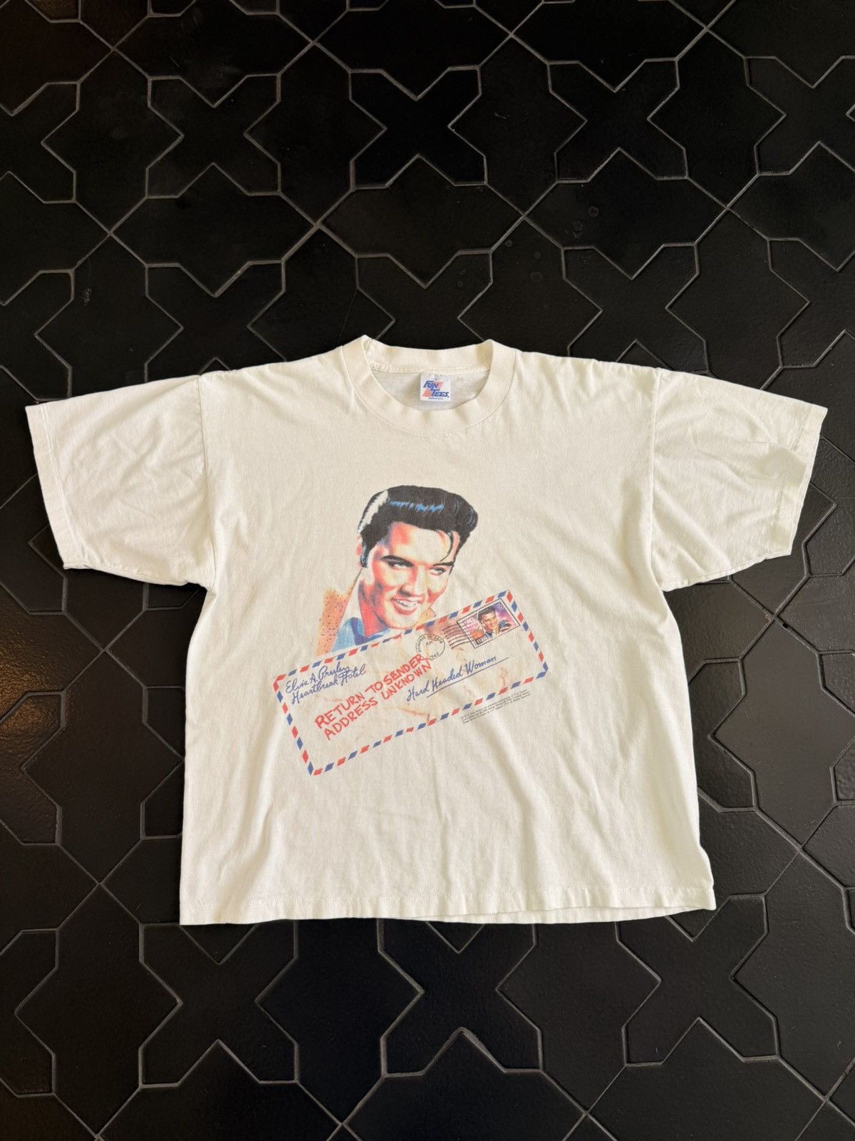 Band Tees 90s Boxy Elvis Tee Size US L / EU 52-54 / 3 - 1 Thumbnail