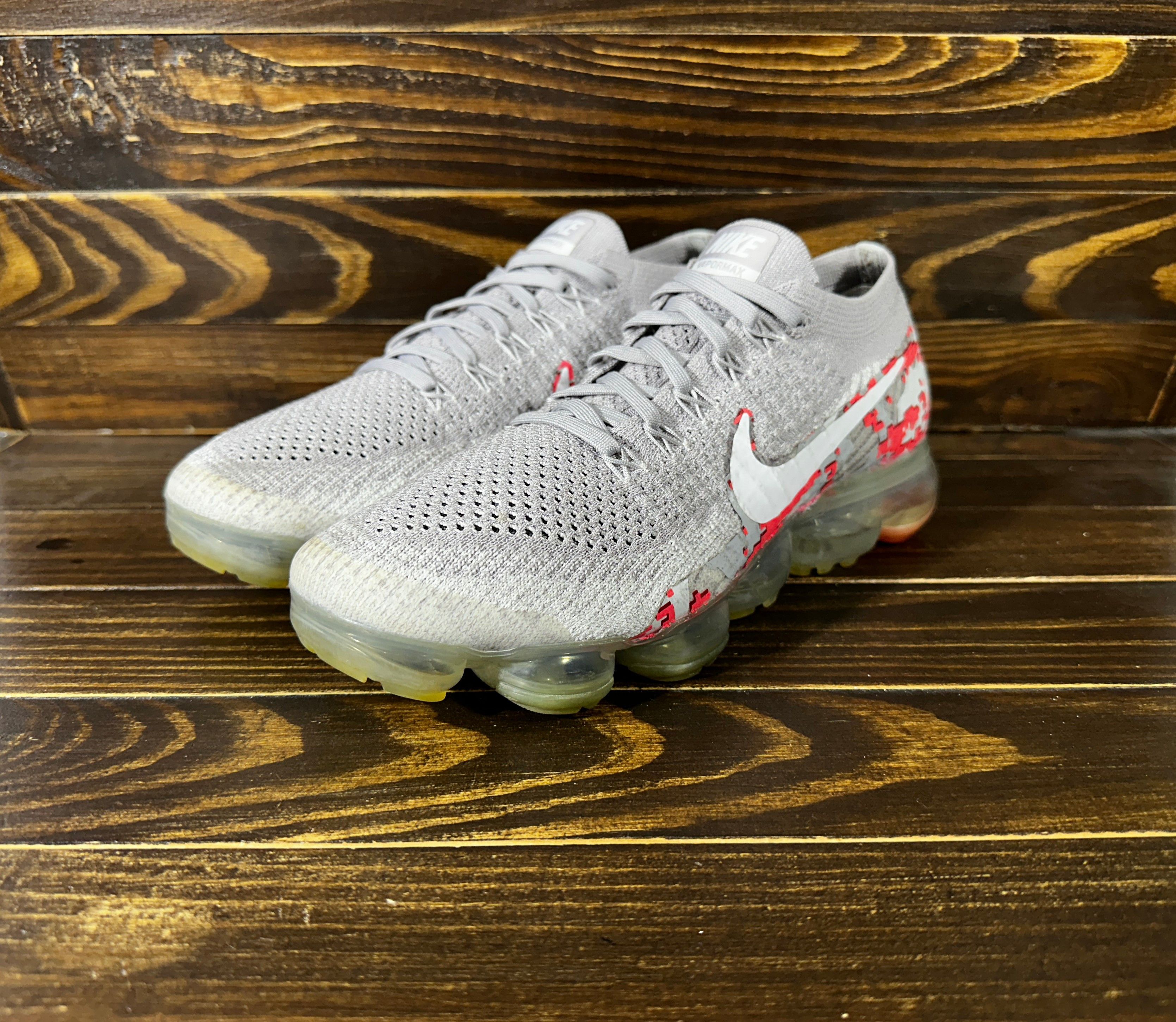 Nike Nike Air VaporMax "Camo" Flyknit Sneakers Athletic Shoes Size US 8 / IT 38 - 16 Thumbnail