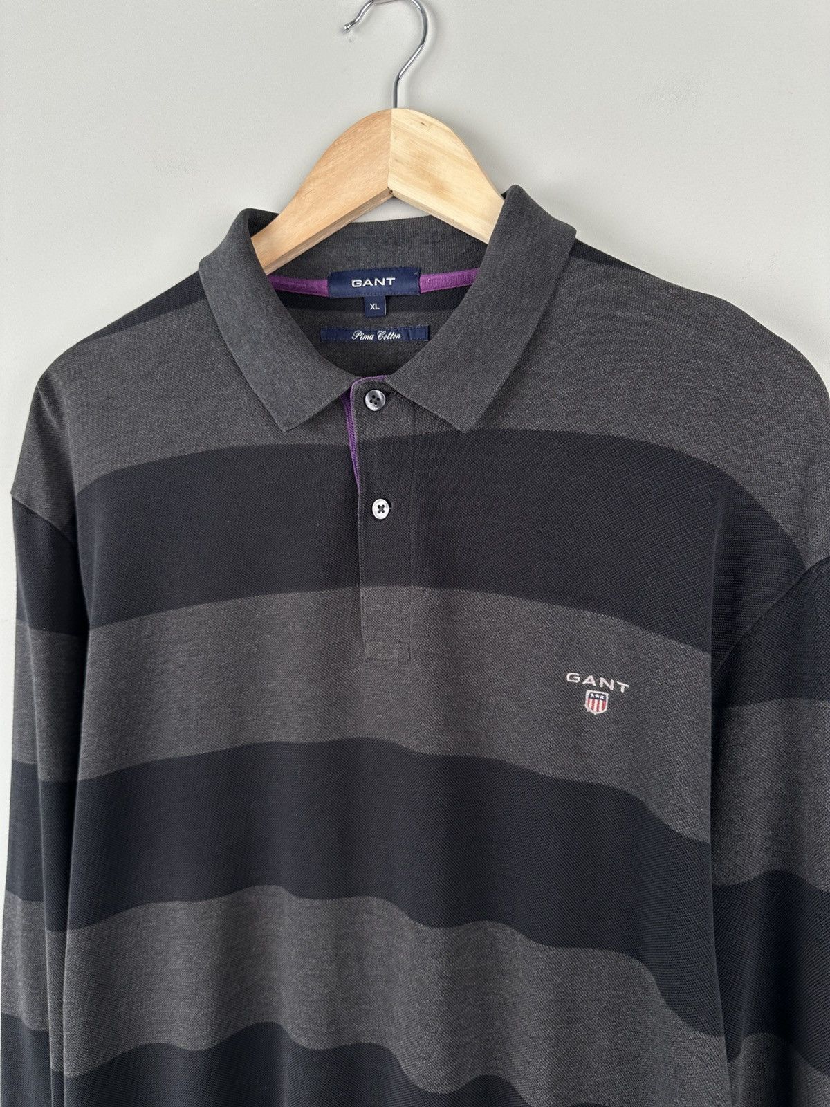 Gant Y2k Vintage GANT Zebra Rugby Shirt Oversized Size US XL / EU 56 / 4 - 3 Thumbnail