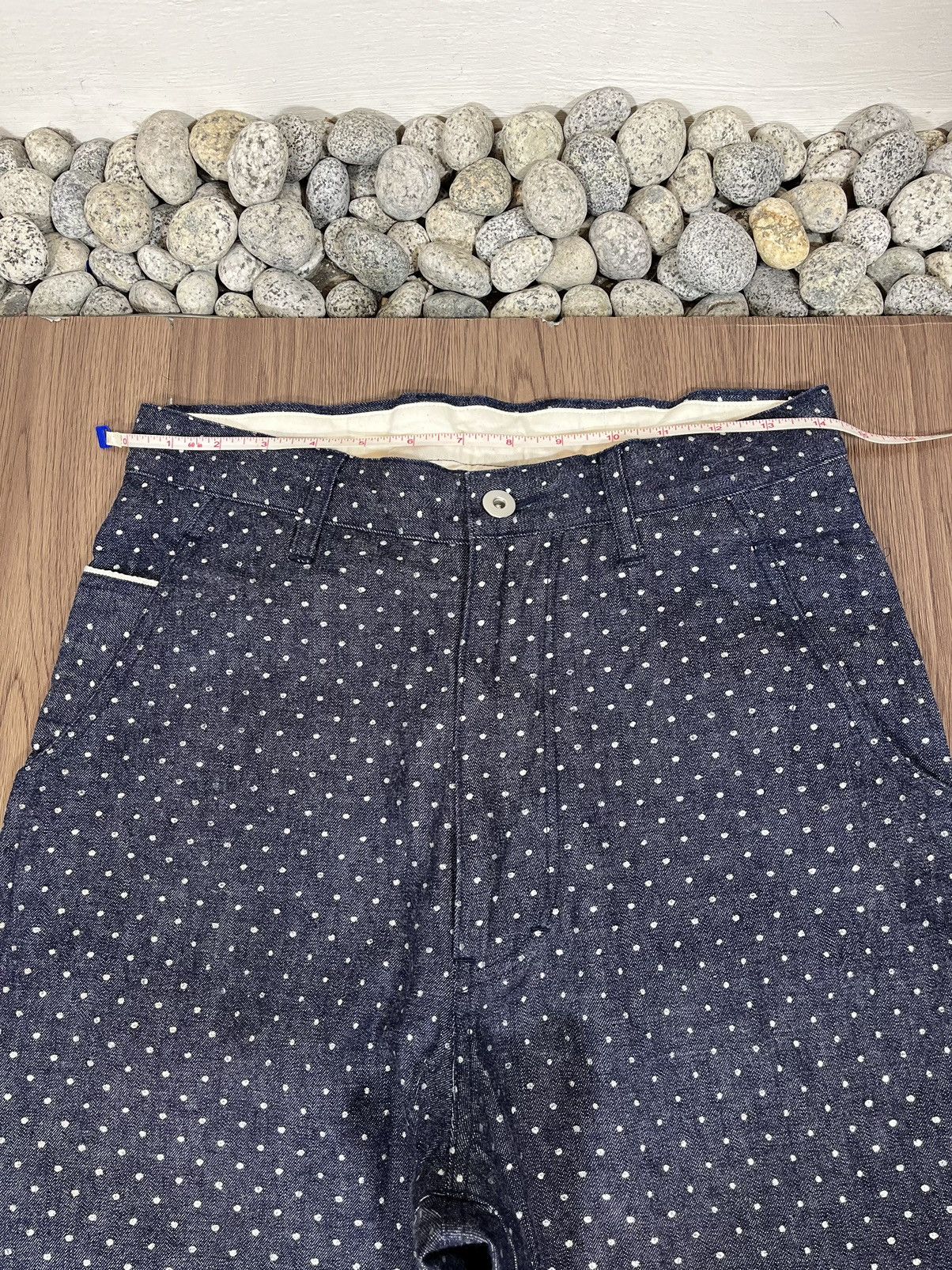 Designer × Japanese Brand Ichilu Design Labo Japan Polkadot Buckleback Pants Size US 29 - 11 Thumbnail