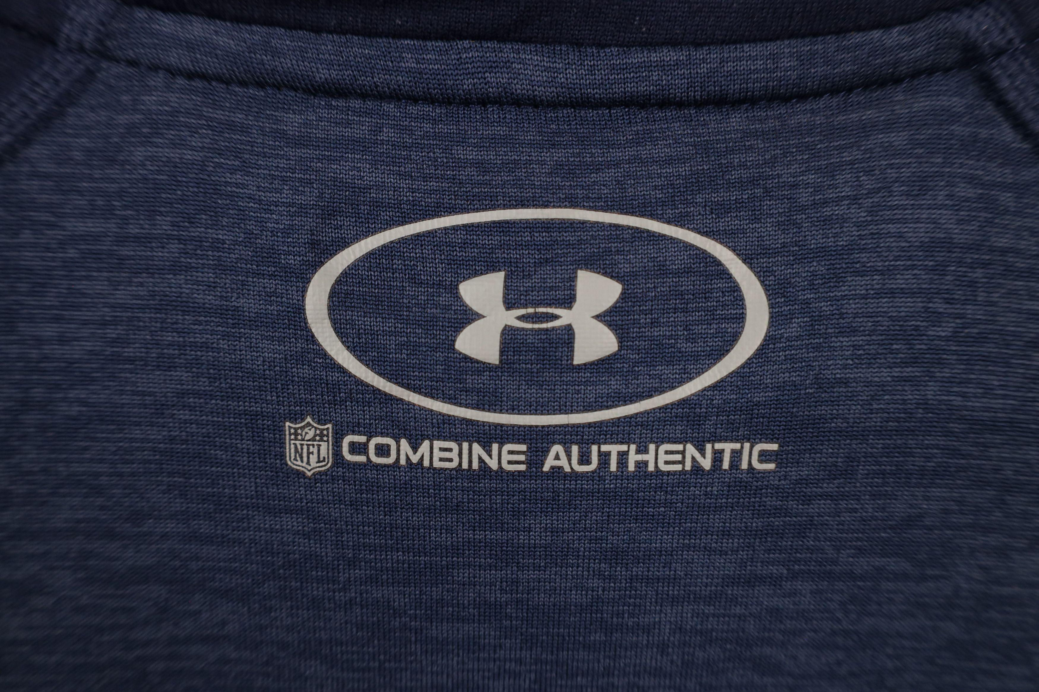Under Armour × Vintage Under Armour Combine Patriots Football Half Zip Top Shirt Size US L / EU 52-54 / 3 - 9 Thumbnail