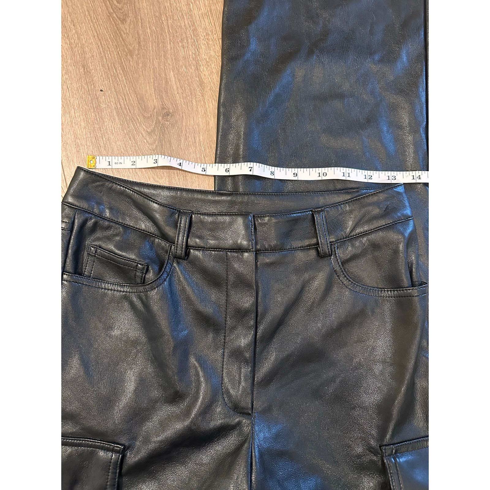 Generation Love Generation Love Nate Vegan Leather Cargo Pants Black size XS Size 25" / US 0 / IT 36 - 7 Thumbnail