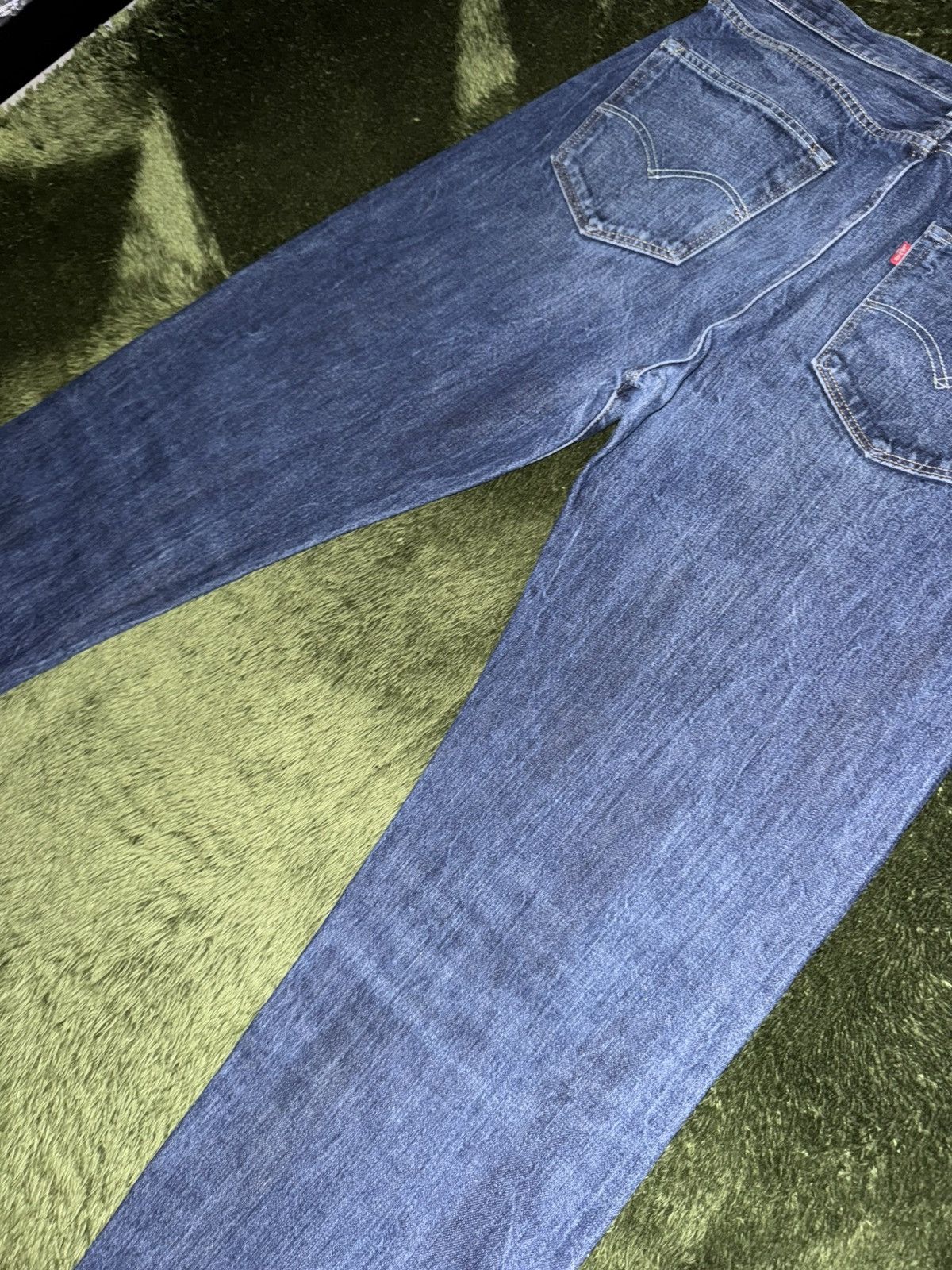 Levi's [W36/L34] Levis 501 Ct leather label washed denim pants Size US 36 / EU 52 - 11 Thumbnail