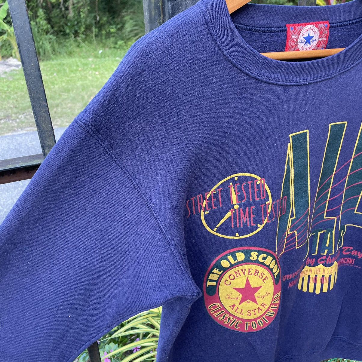 Converse 🔥Vintage 1993 Converse Big Clock Logo Sweatshirts Size US M / EU 48-50 / 2 - 7 Thumbnail