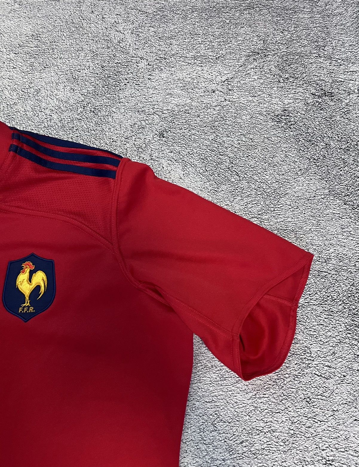 Adidas Adidas Rugby France Jersey Vintage Rare Shirt Red Climacool Size US XXL / EU 58 / 5 - 4 Thumbnail