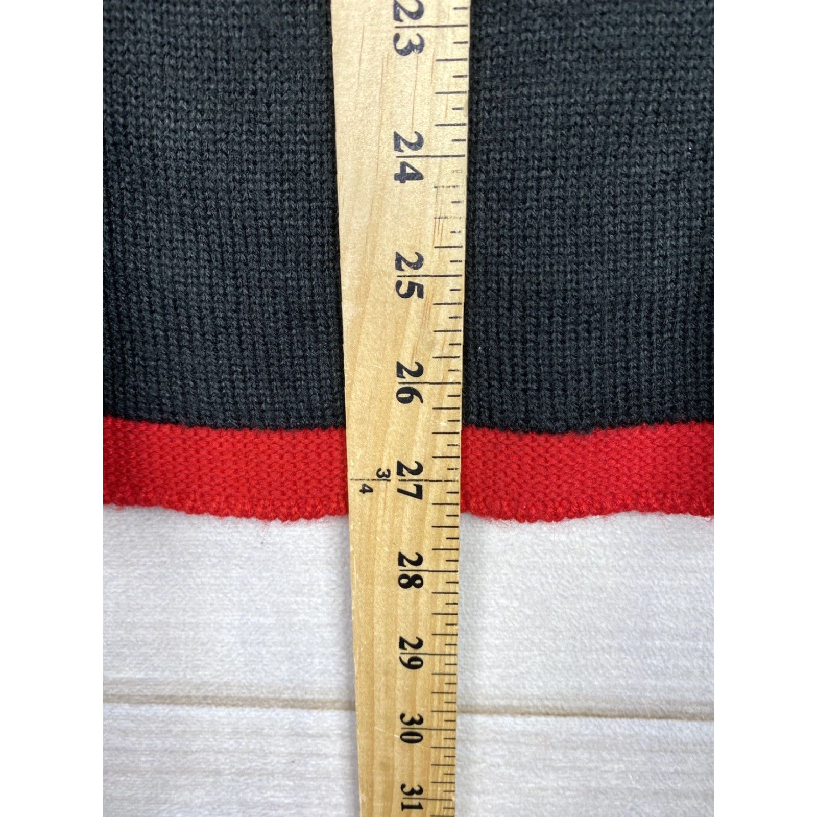 Vintage Karen Scott Christmas Sweater Womens 0X Black Trees Candy Cane Embroidered Knit Pullover Geometric Bow Sequin Classic Holiday Season Mens? Size XL / US 12-14 / IT 48-50 - 6 Thumbnail