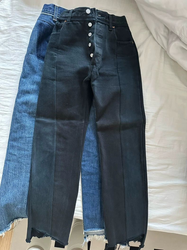 Vetements Vetements SizeXS 2017 deconstructed patched denim pants Size US 31 - 3 Thumbnail