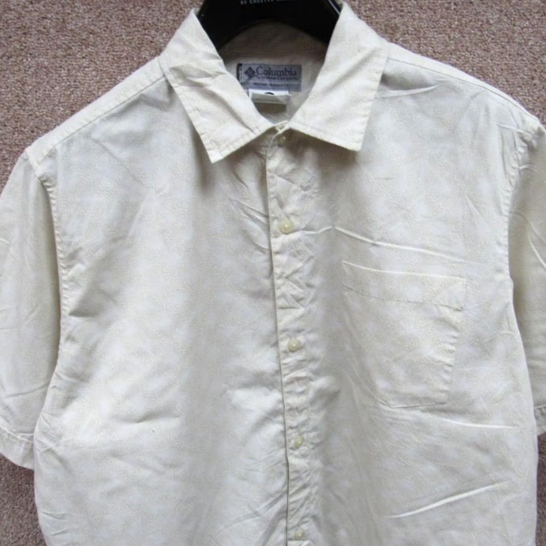 Vintage COLUMBIA OMNI-SHADE Shirt Mens 40/42 CASUAL SHORT SLEEVE BUTTONED REF NC03111 Size US L / EU 52-54 / 3 - 2 Thumbnail