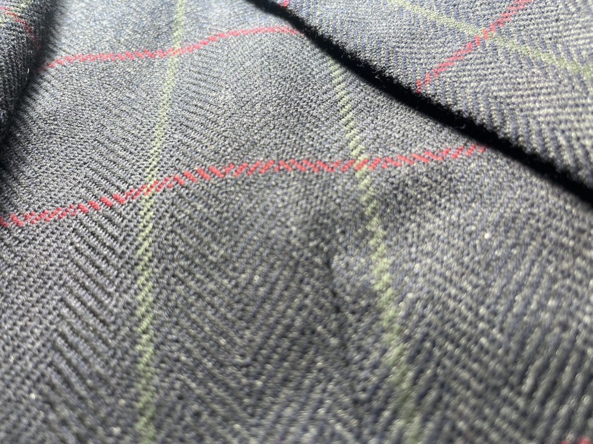 Brioni Brioni vintage charcoal herringbone with red plaid Size 42R - 4 Thumbnail