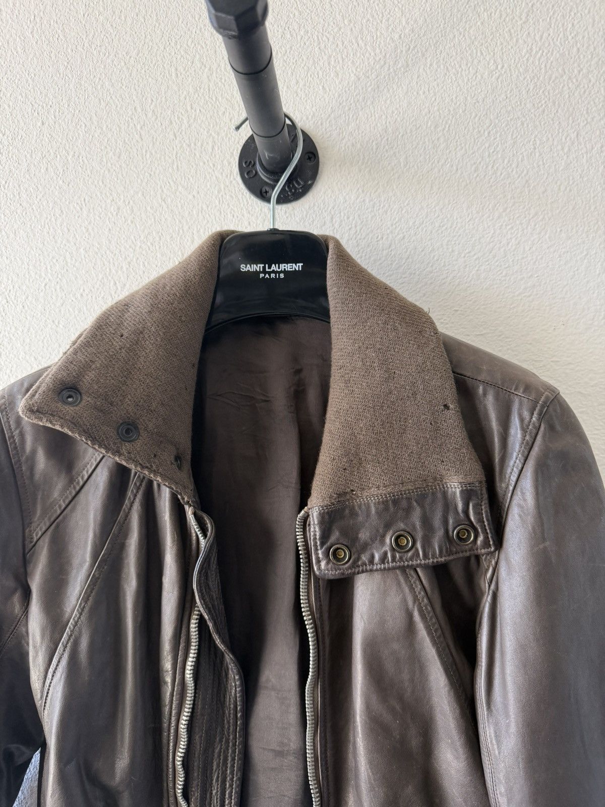 Rick Owens FW11 Calfskin Intarsia Leather Jacket S Size US S / EU 44-46 / 1 - 3 Thumbnail