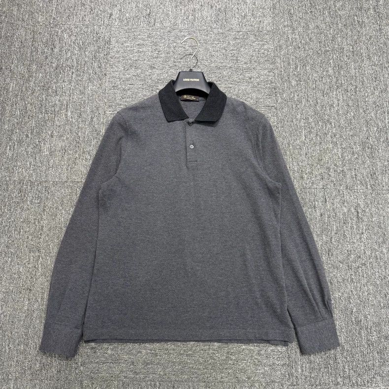 Loro Piana loro piana Long-sleeved polo shirt 2505-Nextarrow Size US M / EU 48-50 / 2 - 1 Thumbnail