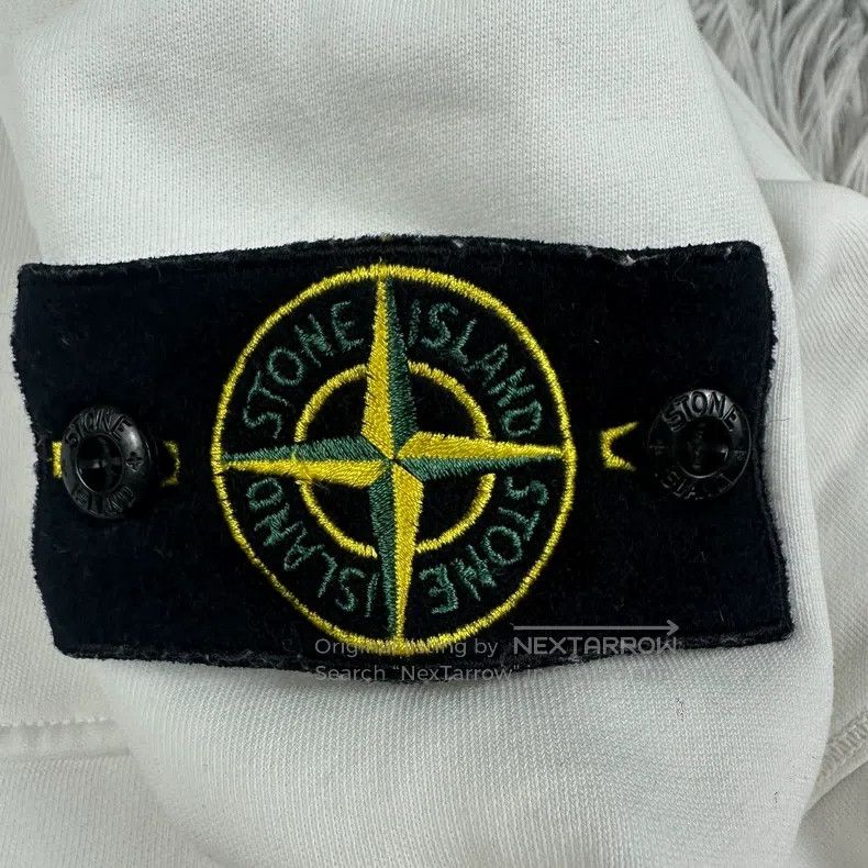 Stone Island Stone Island White L Basic Sweatshirt Double Pockets Size US L / EU 52-54 / 3 - 4 Thumbnail