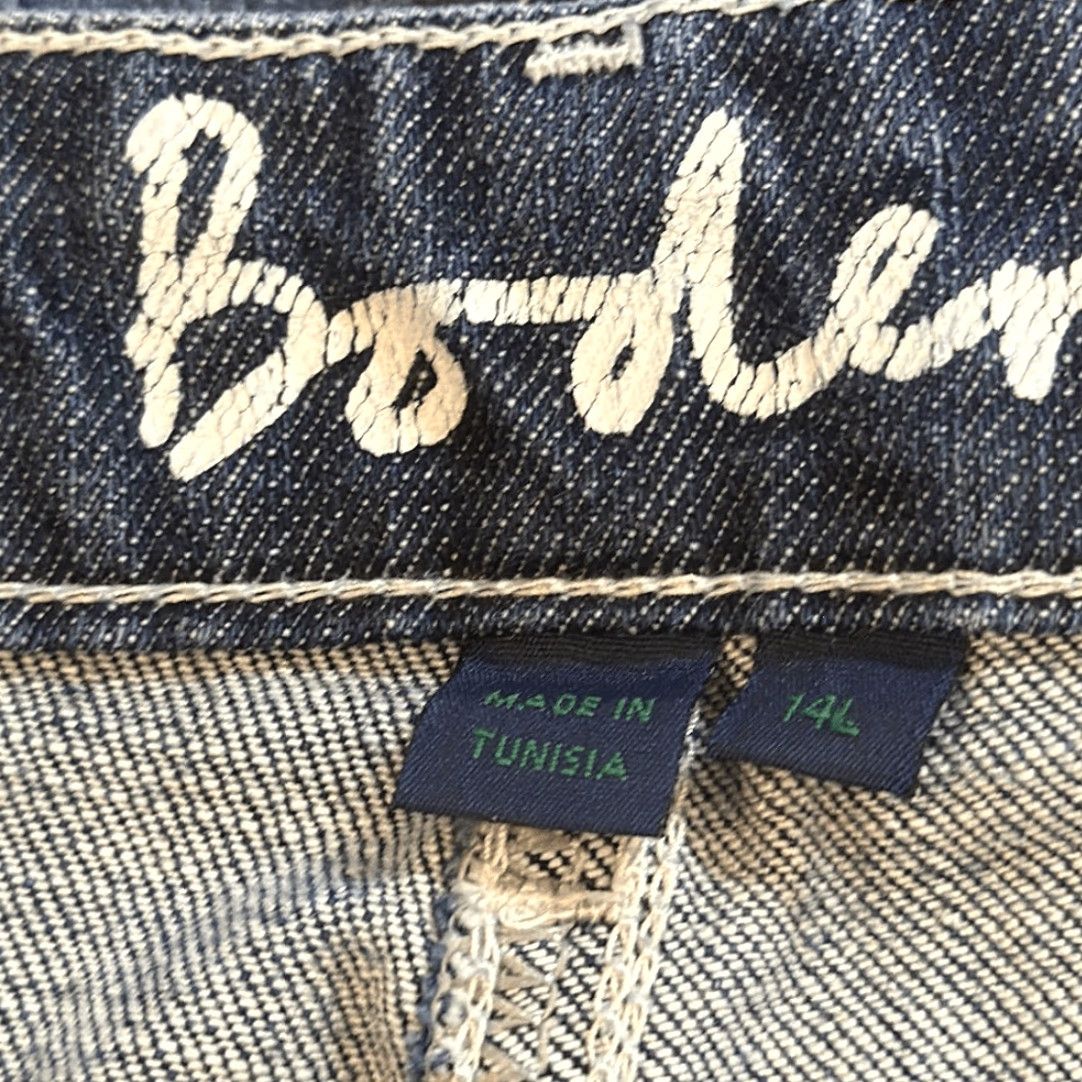 Boden BODEN Jeans Cropped Capri Dark Wash Denim Mid Rise Cuffed Sz 14L US WC052 Womens Jeans Size 36" / US 14 / IT 50 - 5 Thumbnail