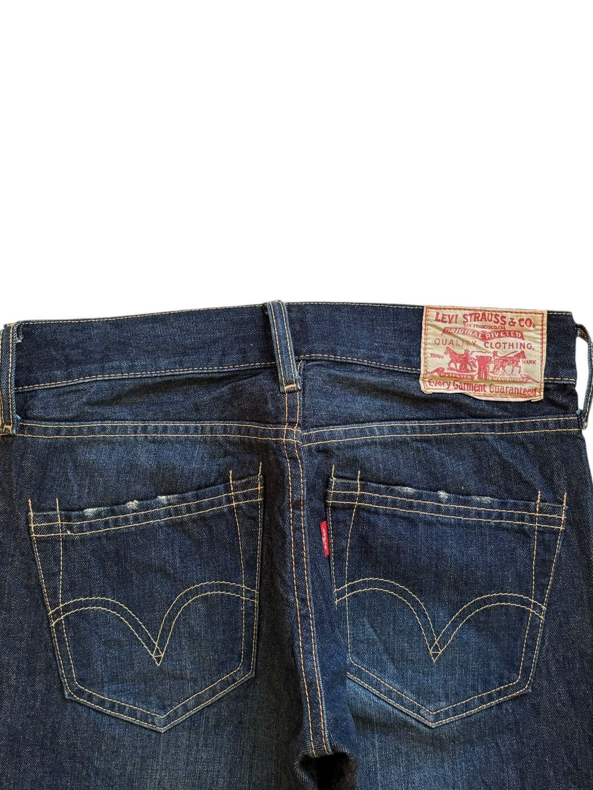 Levi's Vintage 90s Levis 502 Rusty Wash Painted Distressed Jeans Size 28" / US 6 / IT 42 - 8 Thumbnail