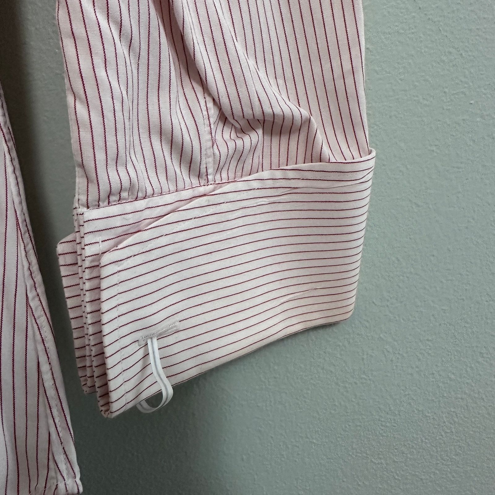 Tom James Tom James red pinstripe custom made button down size L Size US L / EU 52-54 / 3 - 4 Thumbnail