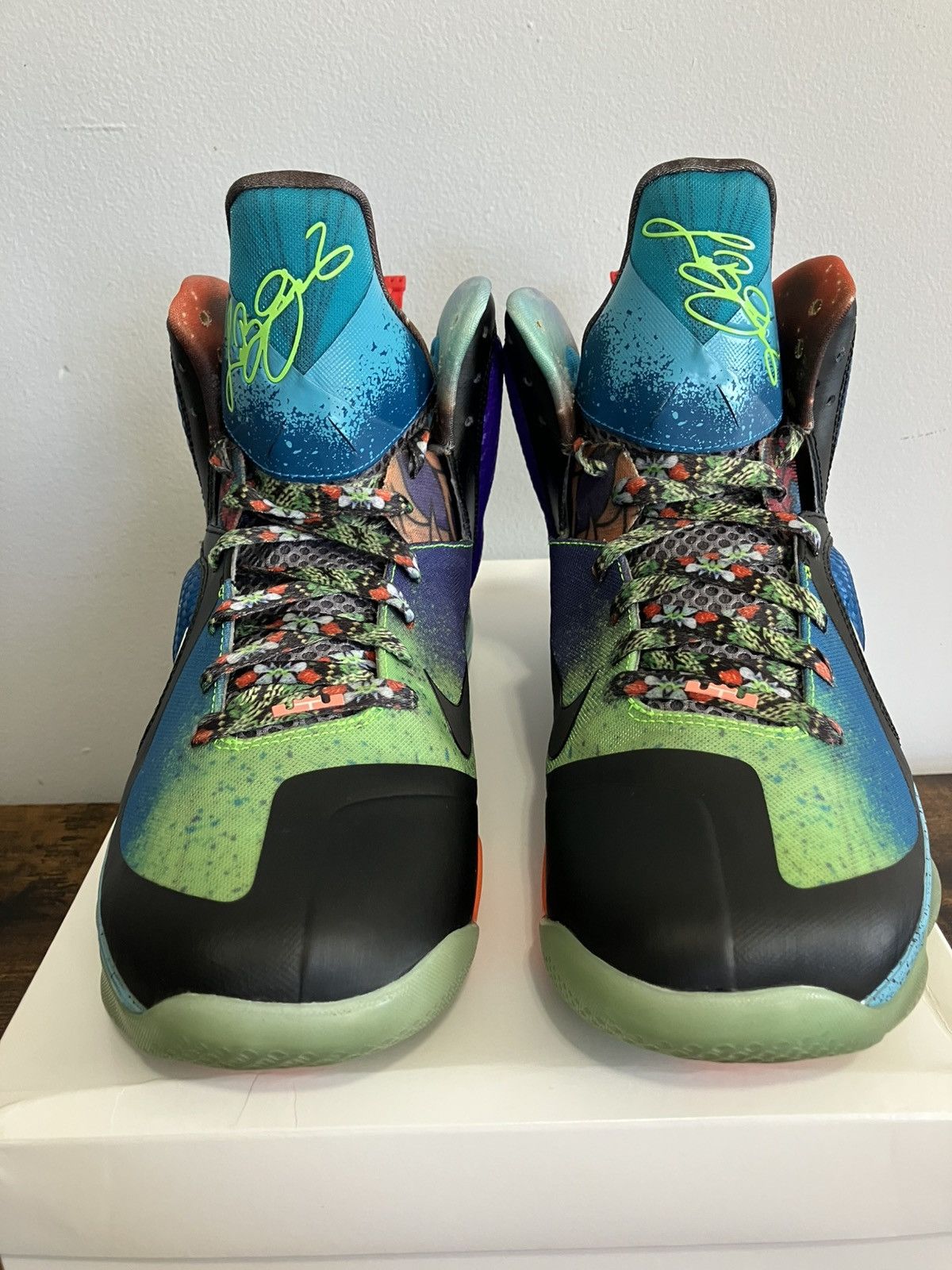 Nike Size 12 - 2012 Nike Lebron 9 What The Lebron PE Promo Sample Size US 12 / EU 45 - 6 Thumbnail