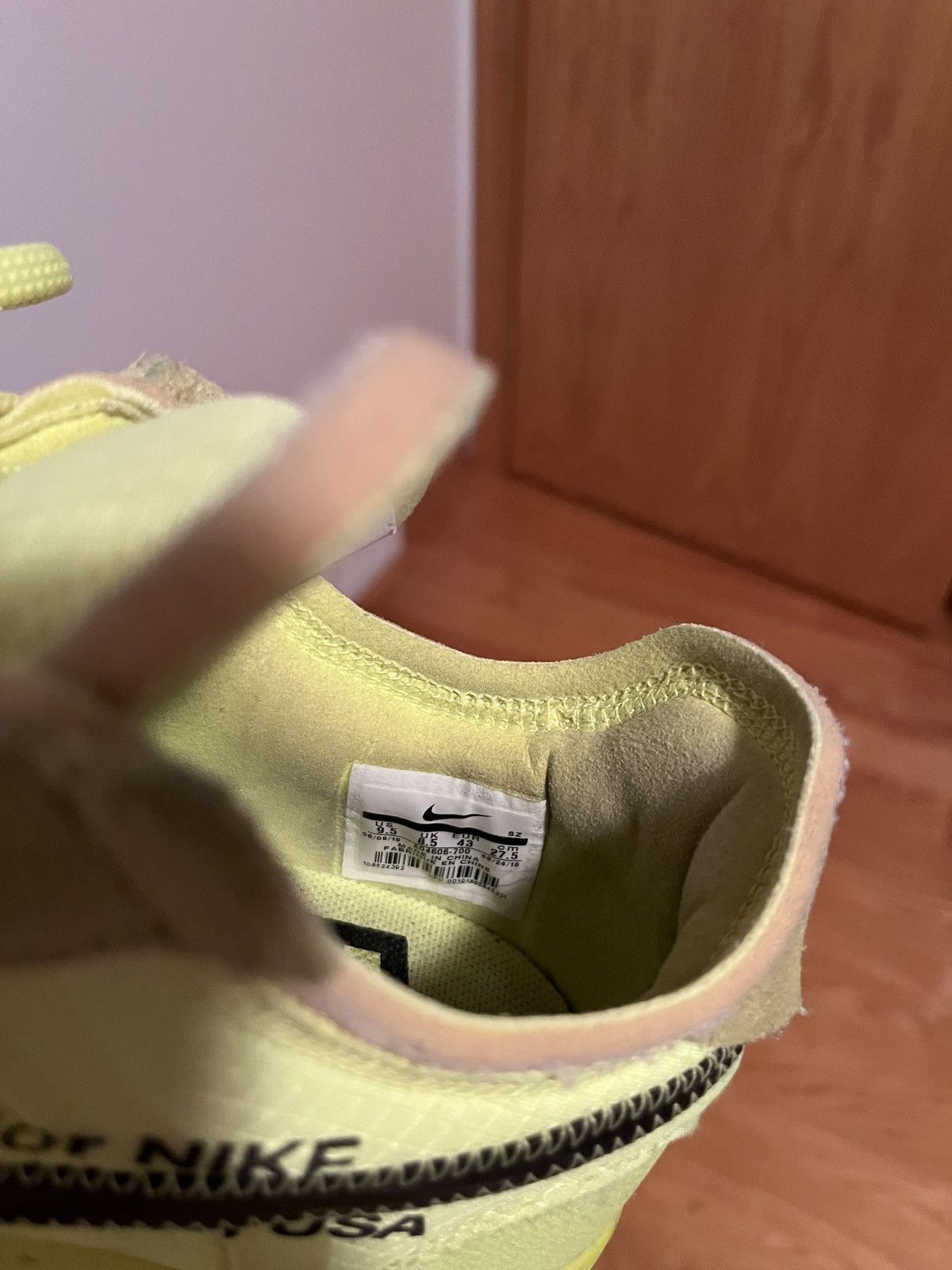 Nike × Off-White Nike Air Force 1 Low Off-White Volt Size US 9.5 / EU 42-43 - 7 Thumbnail