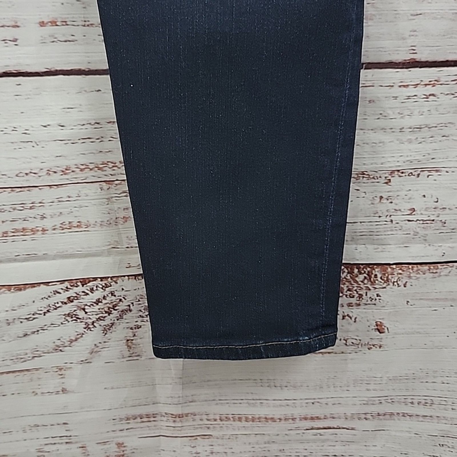 Frame FRAME Le Skinny de Jeanne Dark Wash Mid Rise Jeans 30 Size 30" / US 8 / IT 44 - 5 Thumbnail