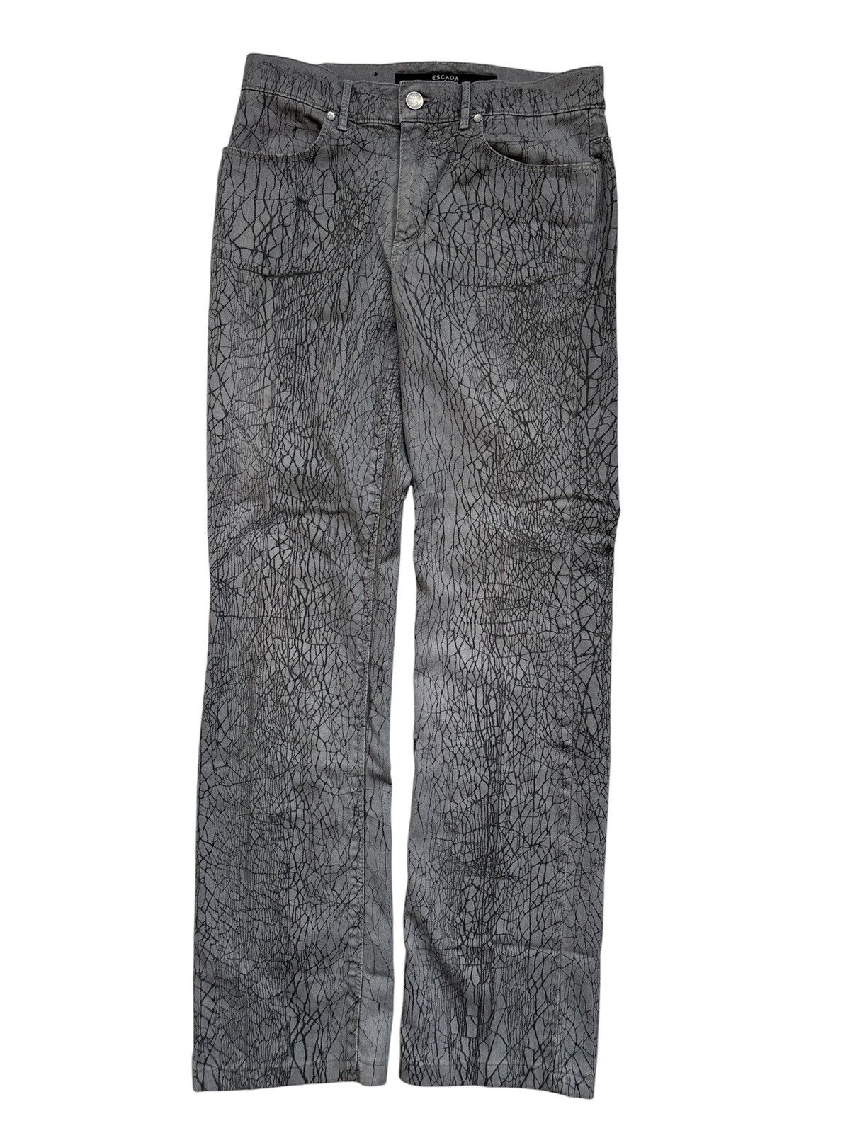 Japanese Brand Spider Web Print Denim Jeans Size US 29 - 1 Thumbnail