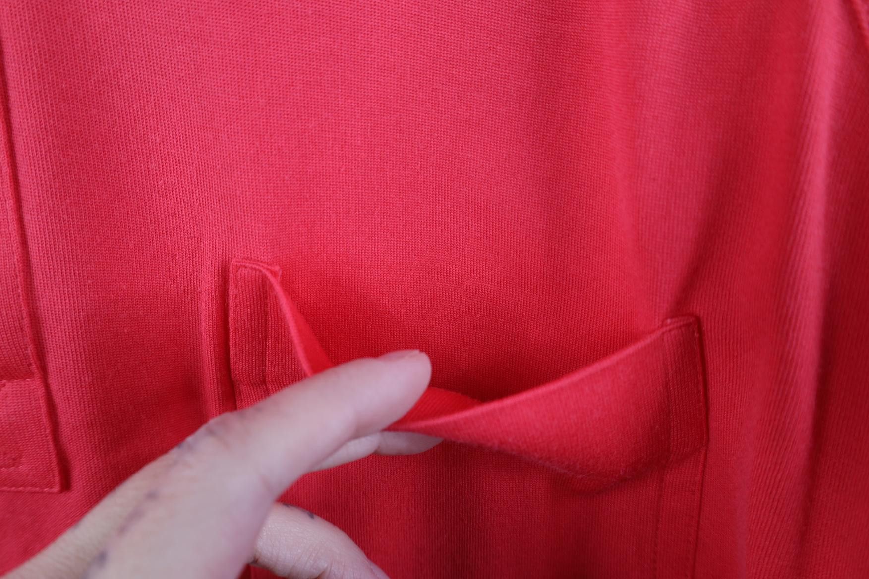 Vintage Vintage 70s Streetwear Pocket Collared Golf Polo Shirt Red Size US XL / EU 56 / 4 - 4 Thumbnail