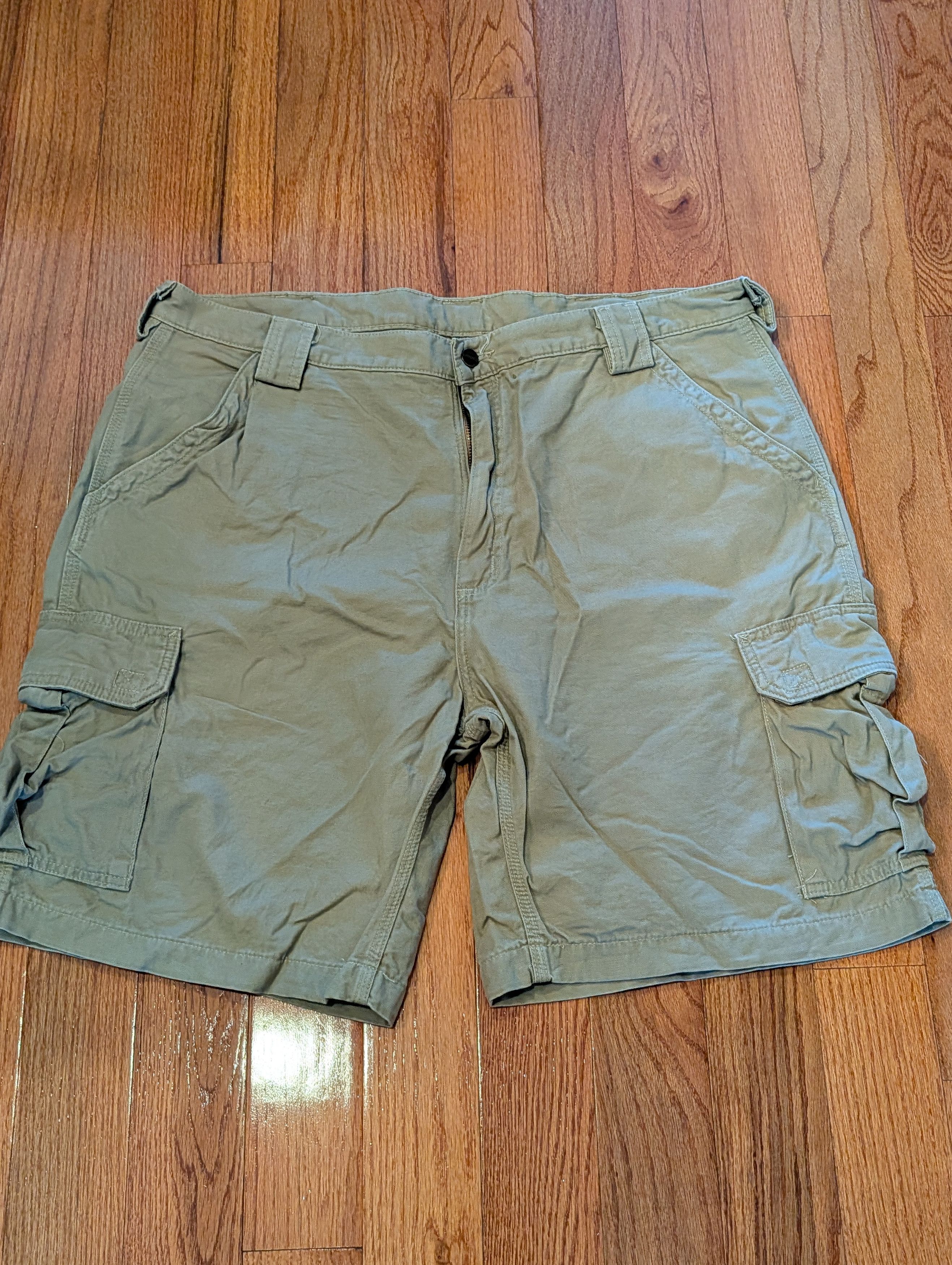 Carhartt Vintage 90s Carhartt 42x10 Khaki Tan Shorts Size US 42 / EU 58 - 3 Thumbnail