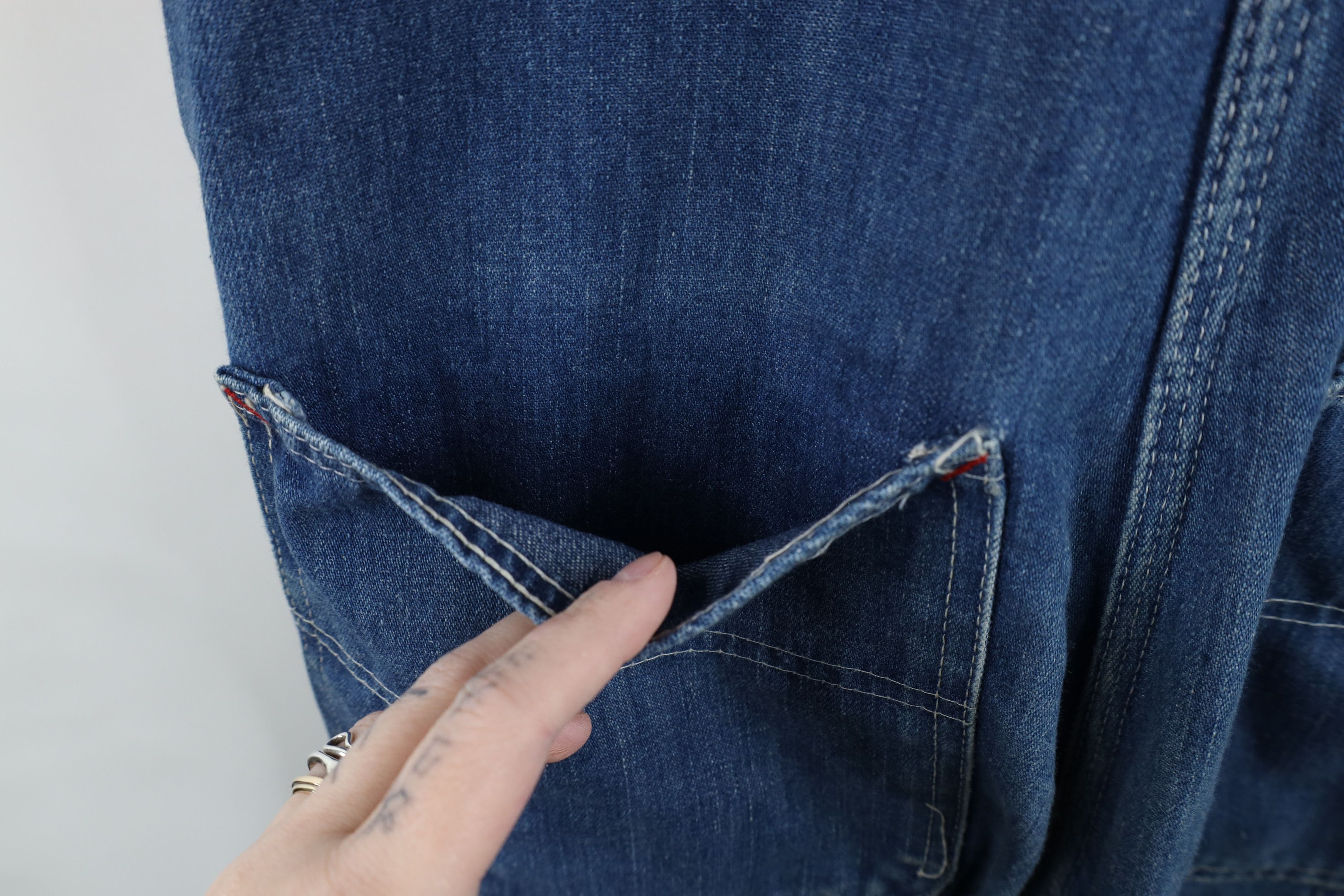 Big Mac × Vintage Vintage 60s Big Mac Distressed Square Bak Overalls Size US 30 / EU 46 - 20 Thumbnail