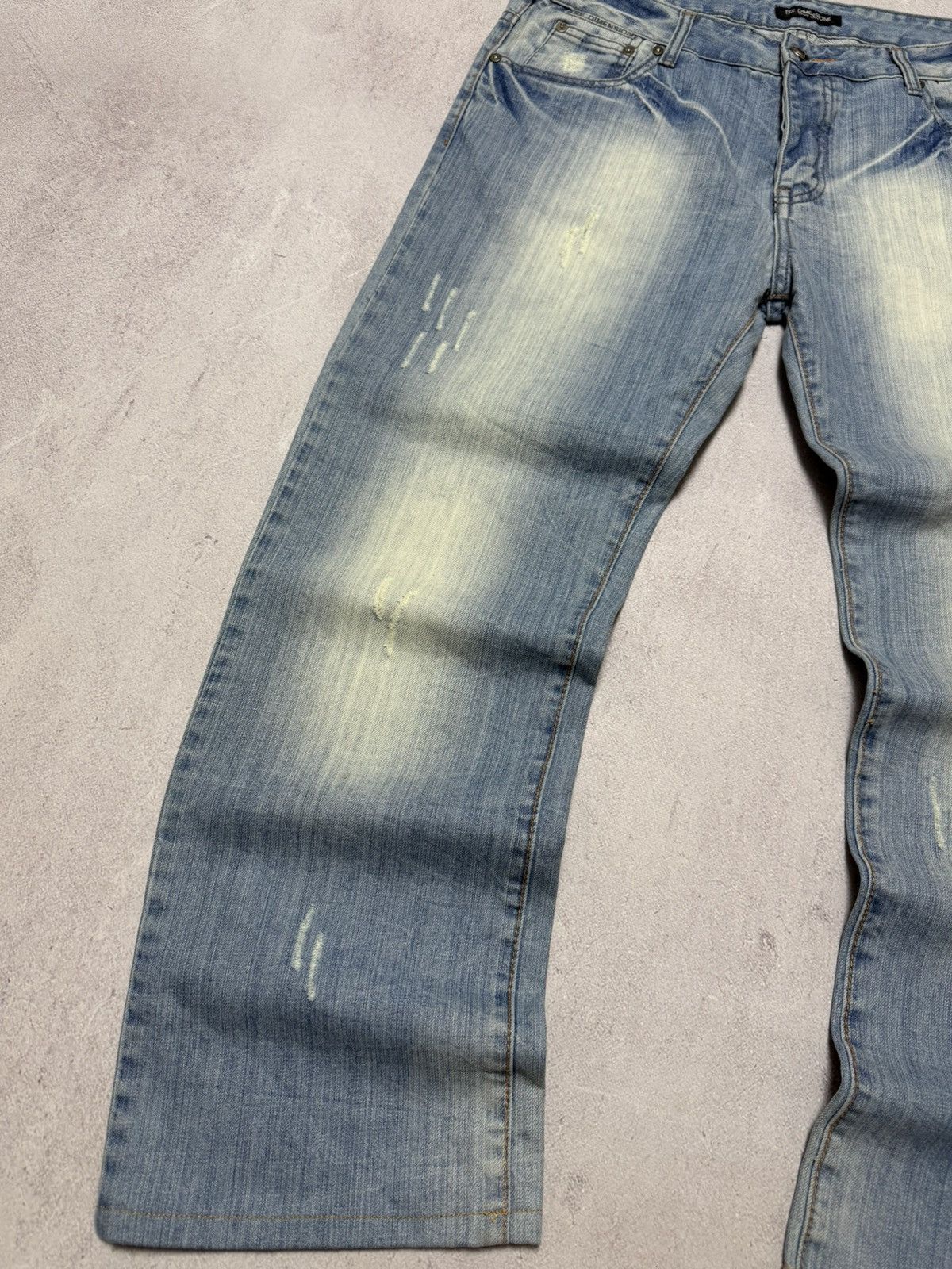 Japanese Brand Sick Vintage Baggy Jeans Japanese Distressed Wash Pants 90s Size US 36 / EU 52 - 3 Thumbnail