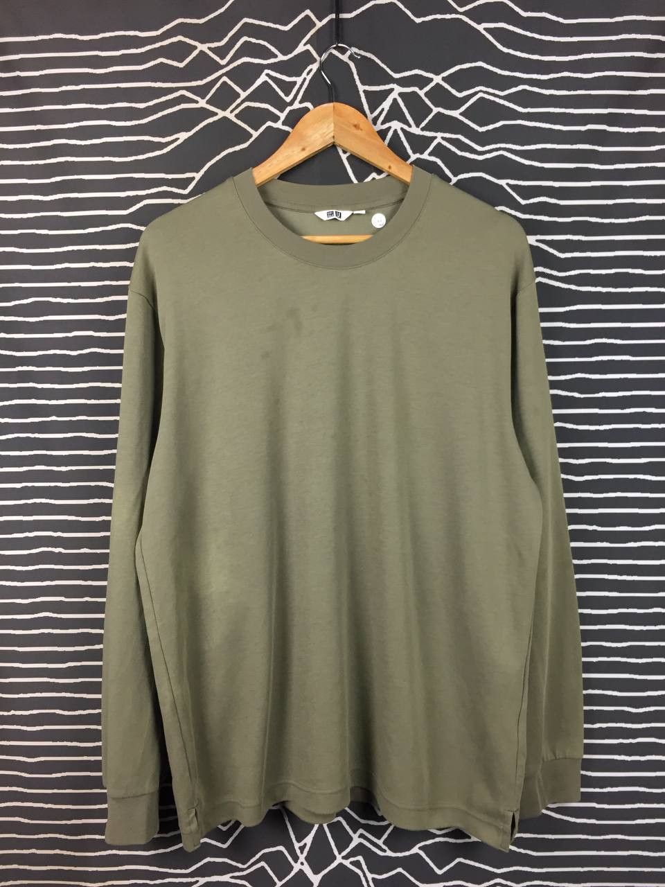 Lemaire × Uniqlo Uniqlo U Lemaire AIRism Olive Green Long Sleeve Tee Size XL Size US XL / EU 56 / 4 - 1 Thumbnail