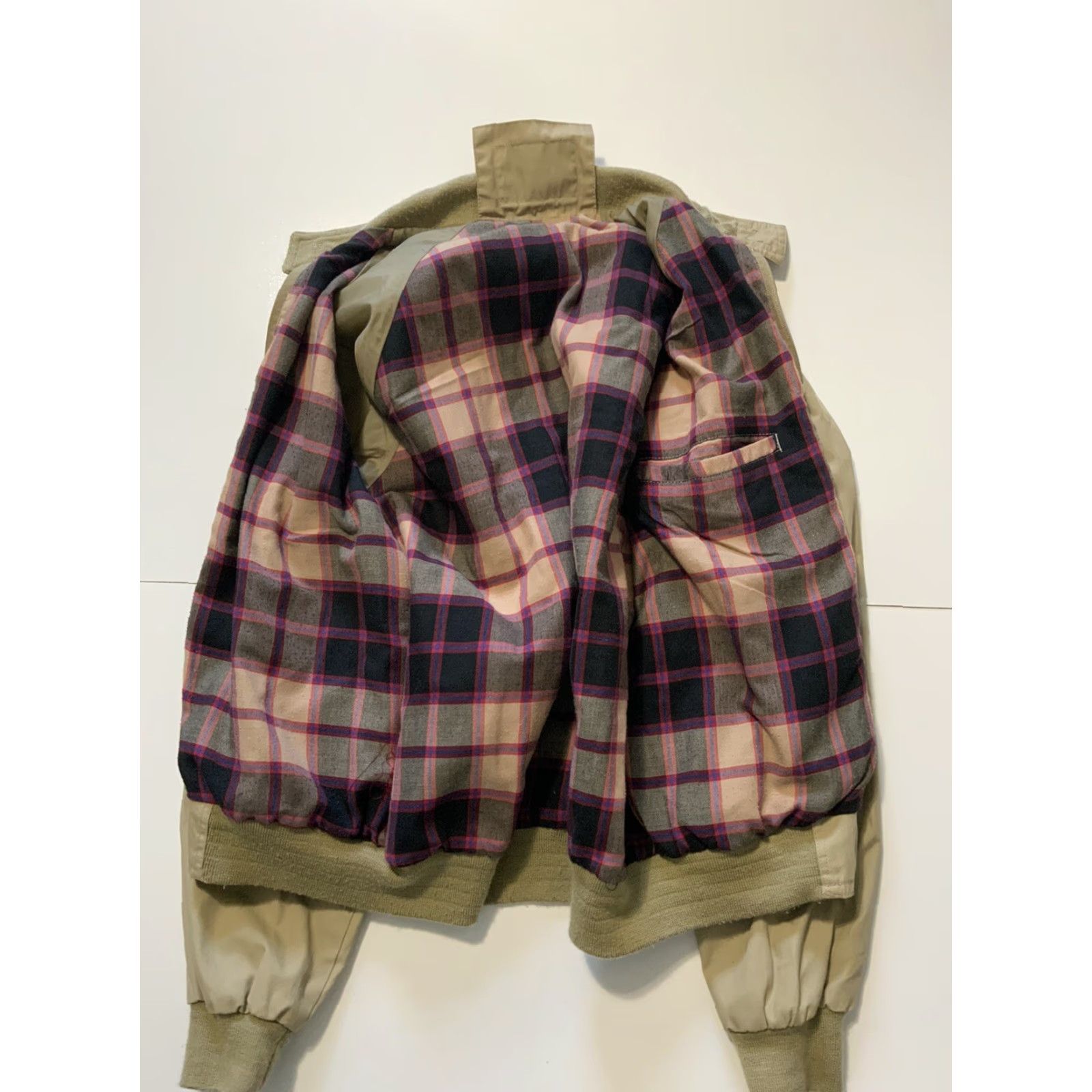 Vintage VINTAGE Sears Roebuck Workwear Khaki Smokers Plaid Lined Jacket Sz. S Beige 70s 80s Mens Womens Shirts? Size US S / EU 44-46 / 1 - 2 Thumbnail