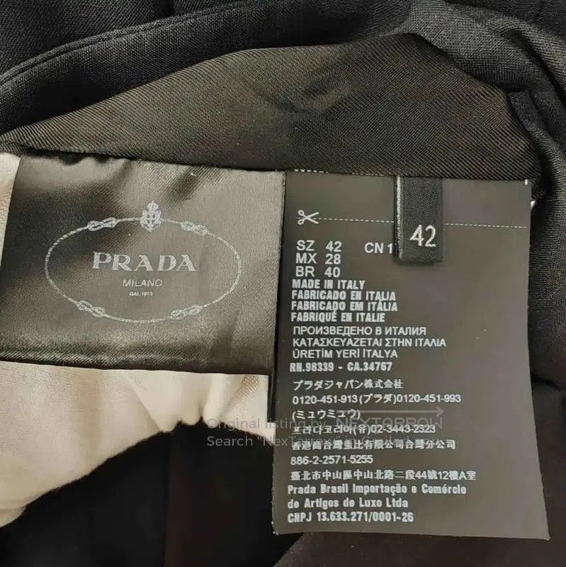 Prada Prada Black Men's Jacket in Size L. Size US L / EU 52-54 / 3 - 4 Thumbnail