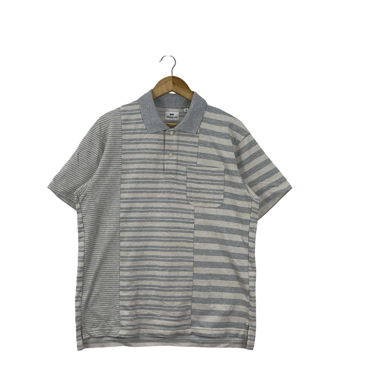 Engineered Garments ENGINEERED GARMENTS x UNIQLO Collection Patchwork Polo Tee Size US L / EU 52-54 / 3 - 4 Thumbnail