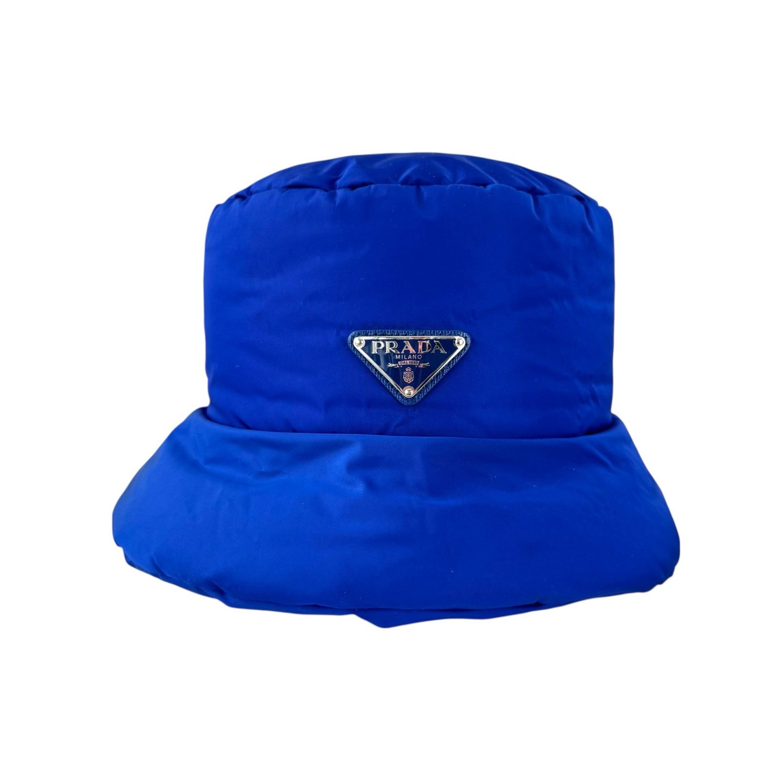 Prada Prada Blue Nylon Puffy Bucket Hat Size ONE SIZE - 1 Thumbnail