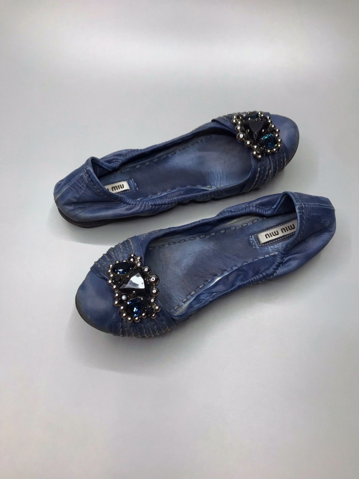 Miu Miu × Prada Miu miu Leather Ballet Flats Size US 6.5 / IT 36.5 - 9 Thumbnail