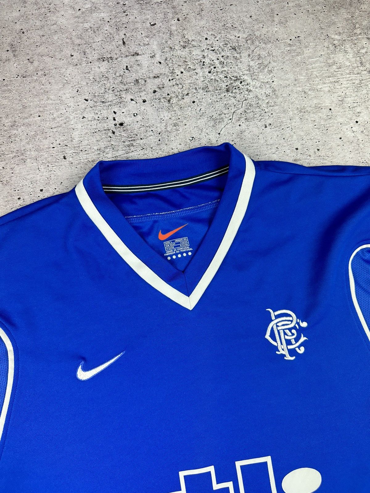 Nike 1999/00 Nike Rangers FC Vintage Soccer Jersey Size US L / EU 52-54 / 3 - 8 Thumbnail