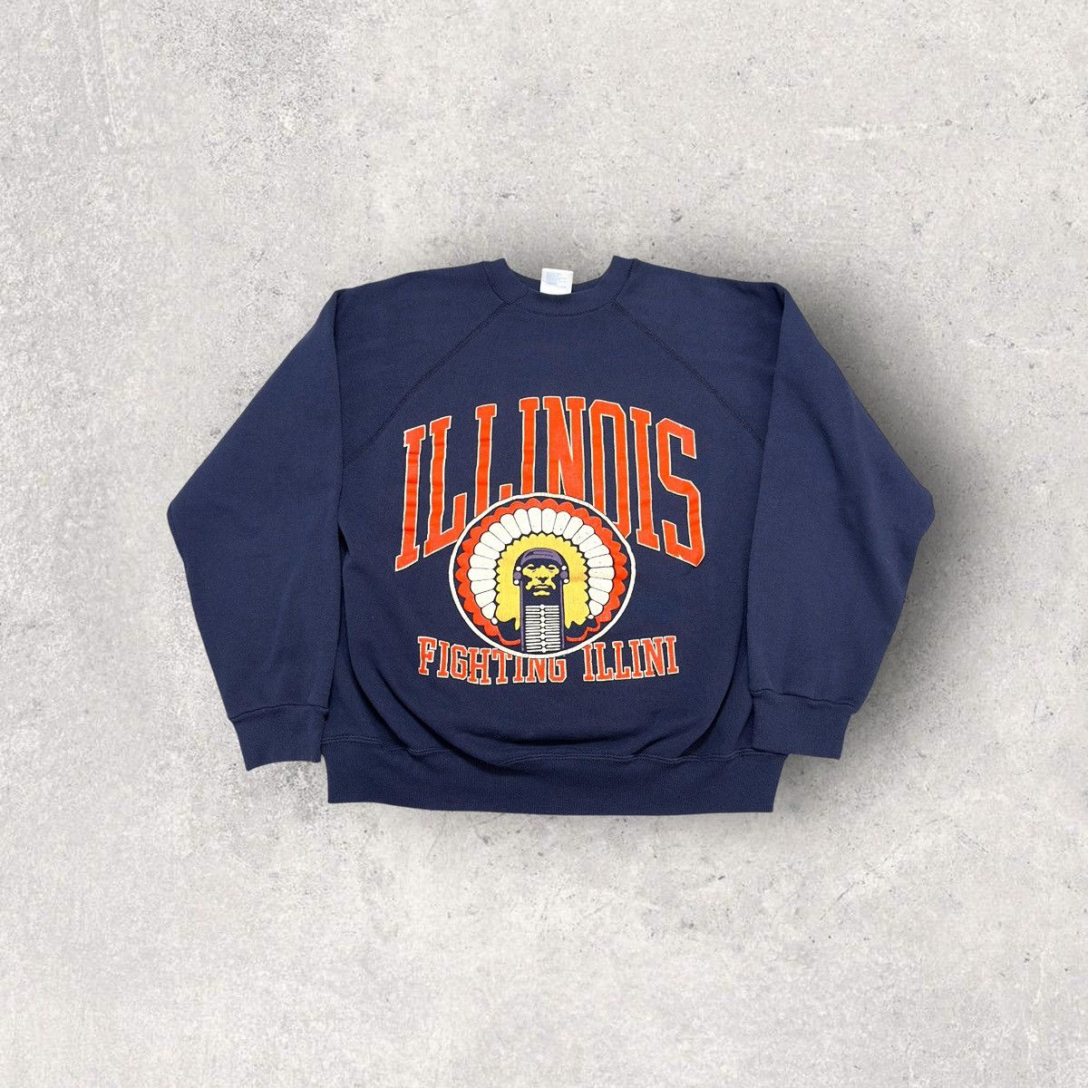 NCAA × Tultex × Vintage Vintage Illinois Fighting Illini sweatshirt Size US XL / EU 56 / 4 - 1 Thumbnail