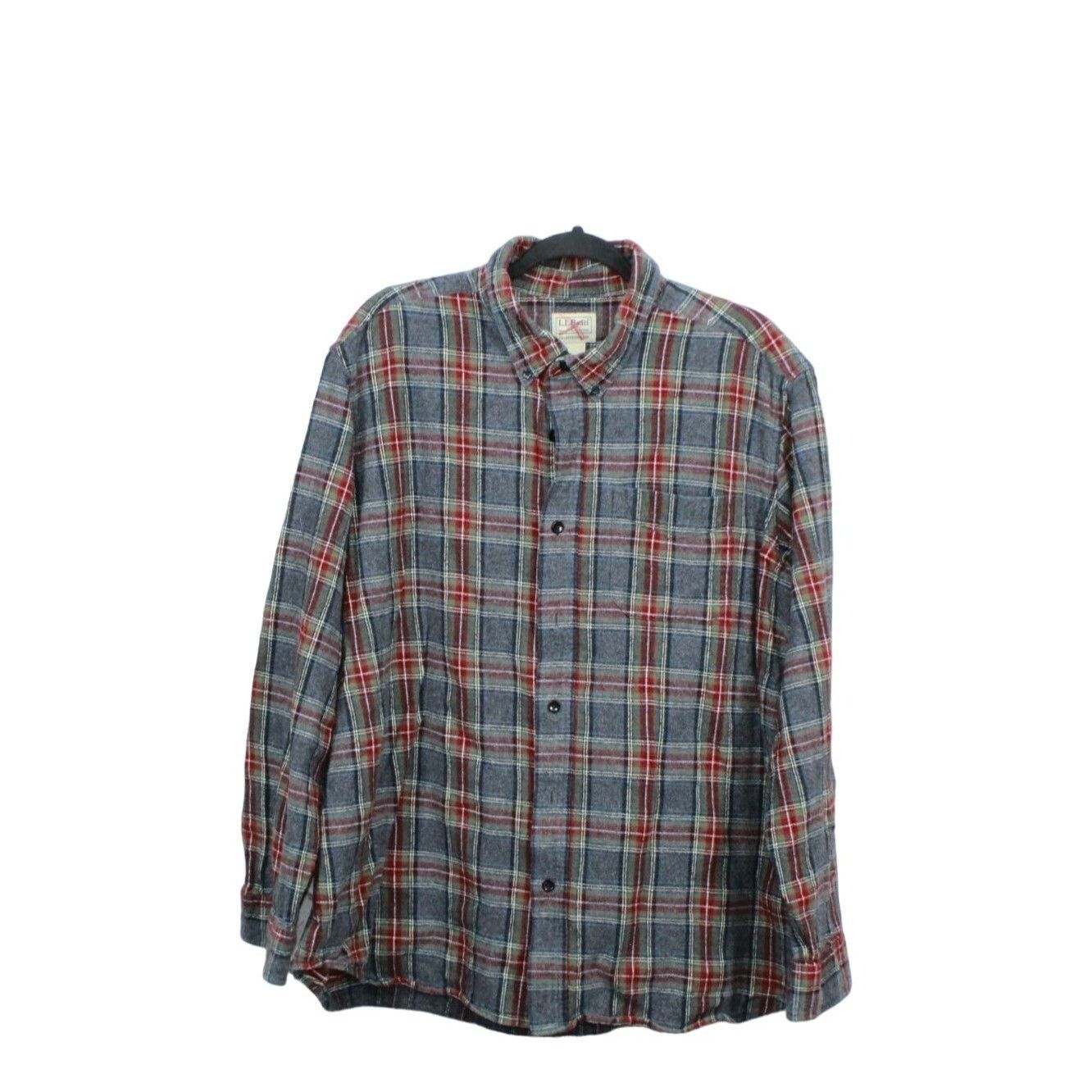 L.L. Bean LL Bean Men's Scotch Plaid Flannel Shirt Traditional Fit Size US XL / EU 56 / 4 - 1 Thumbnail