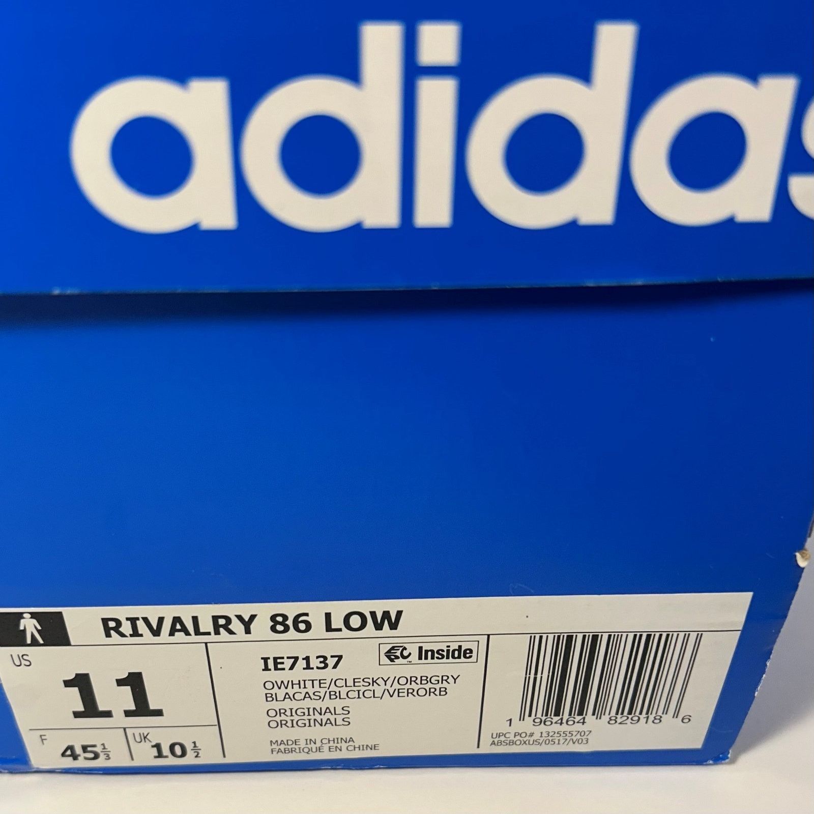 Adidas Adidas Originals Rivalry 86 Low Size 11 Wht/Sky Blue IE7137 Size US 11 / EU 44 - 8 Thumbnail