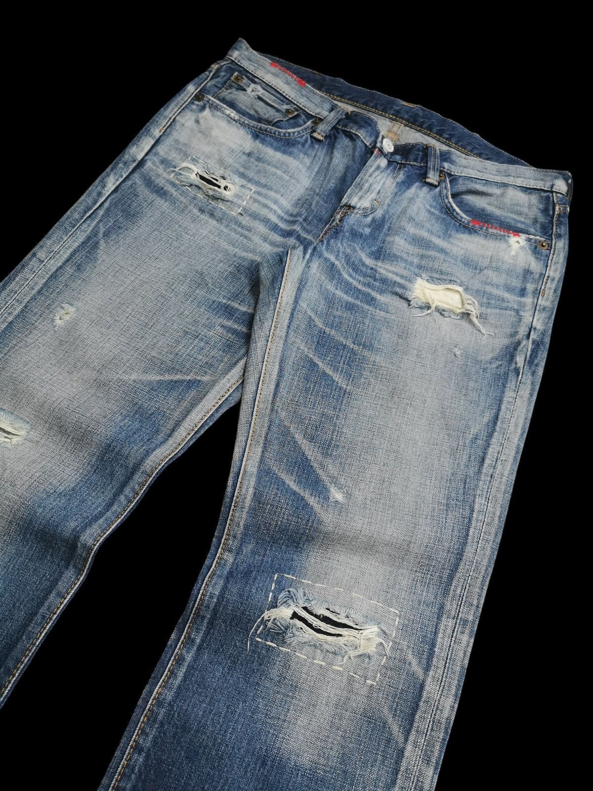 Edwin Vintage Edwin Distressed Jeans Rebel Vintage Size US 32 / EU 48 - 3 Thumbnail