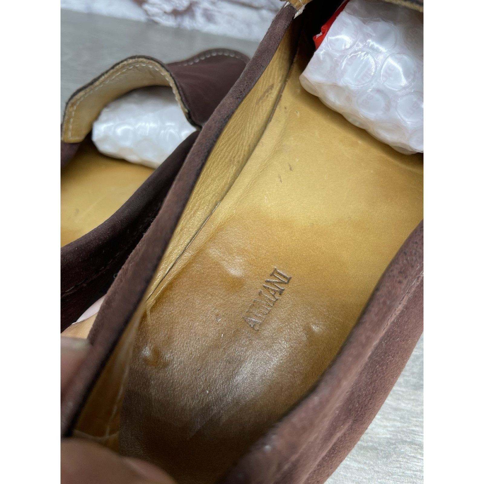 Giorgio Armani Giorgio Armani Brown Suede Loafers Leather Sole Driving Shoe Size US 6 / IT 36 - 12 Thumbnail