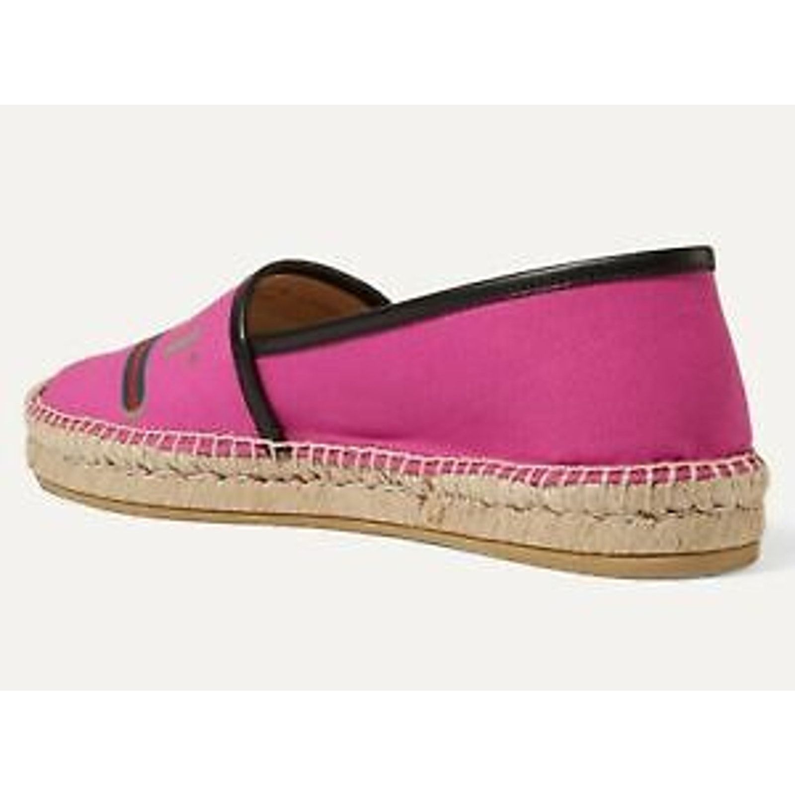 Gucci Gucci Pilar Pink Canvas Black Leather Trim GG Logo Print Size US 5.5 / IT 35.5 - 8 Thumbnail